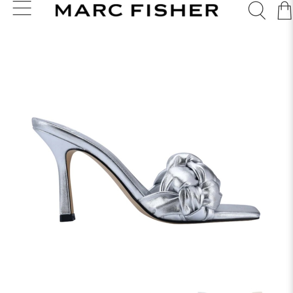 Marc Fisher Silver heels